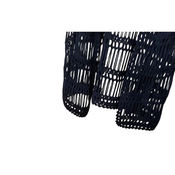 Simply Irresistible Womens Cover Up Sz Small Boho Hippie Beachy Black Crochet - Picture 6 of 9